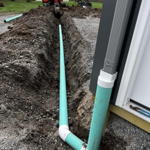 Downspout drainage